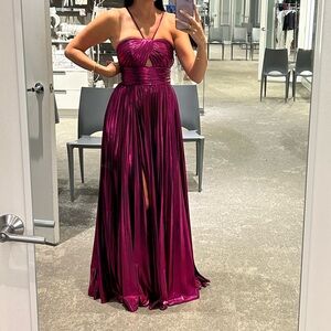 Metallic Magenta Gown